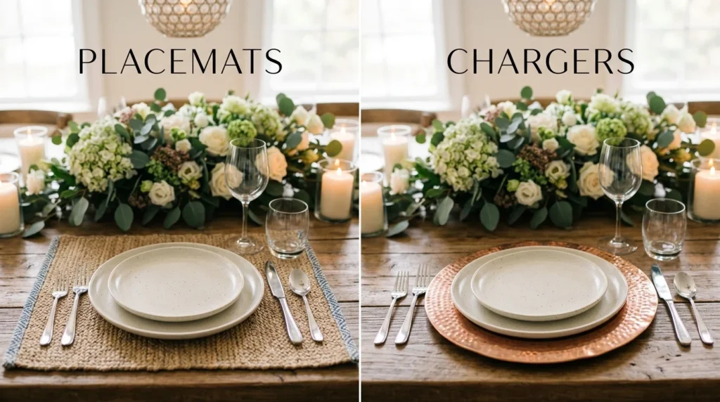 Placemats vs. Chargers