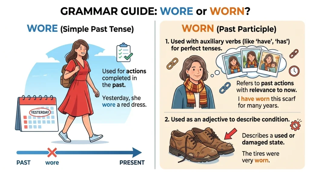 Wore or Worn